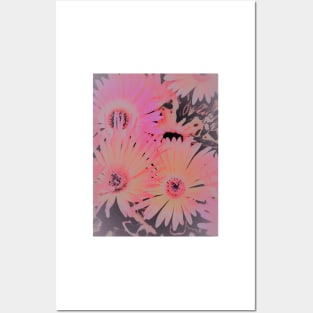 HAZY NEON  DAISIES House of Harlequin Posters and Art